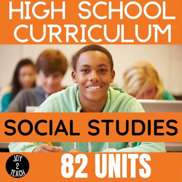 Middle and High School Social Studies Special Education Curriculum Joy2Teach 81 Units