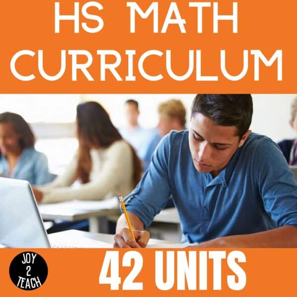 Middle and High School Math Special Education Curriculum Joy2Teach 42 Units