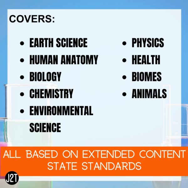 Middle and High School Science Special Education Curriculum Joy2Teach 85 Units - Image 2